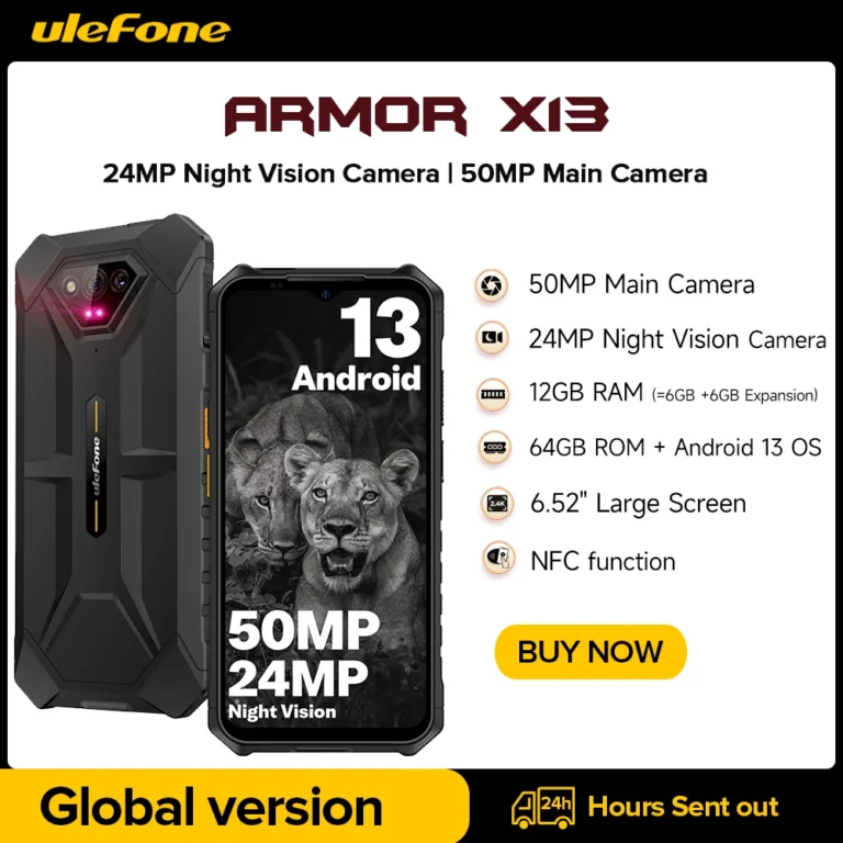 Ulefone Power Armor X13 Wytrzymały, wodoodporny smartfon +64G Android 1… - zdjęcie 1