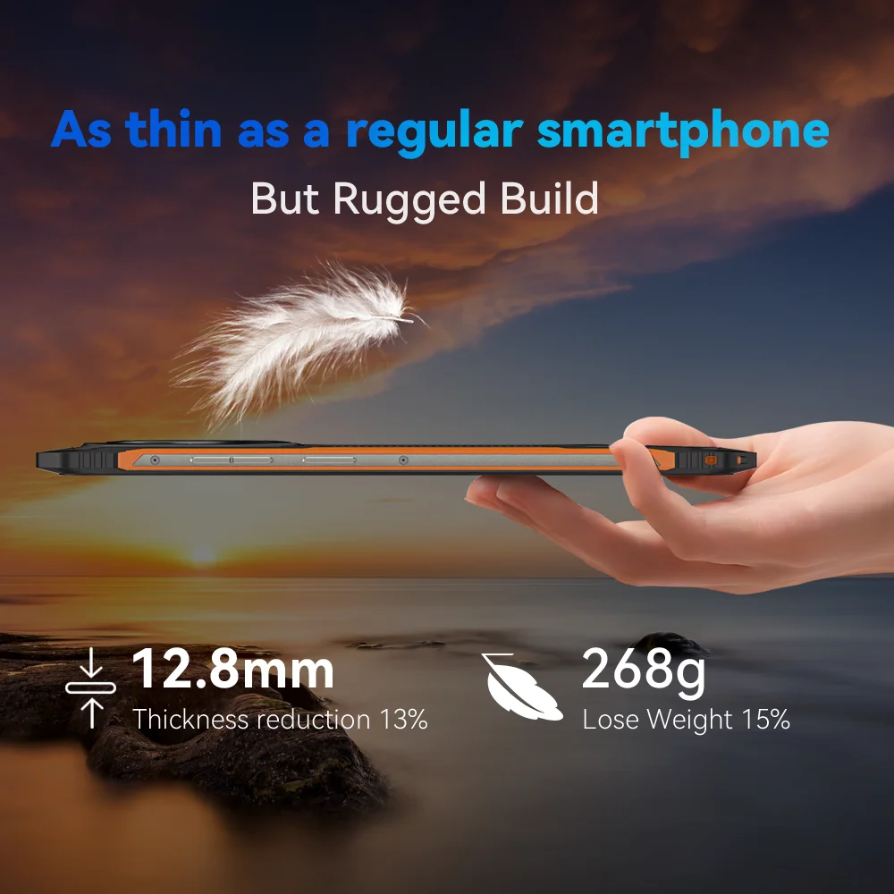 Ultracienki, wytrzymały smartfon z Androidem Cubot King Kong ES, ekran…