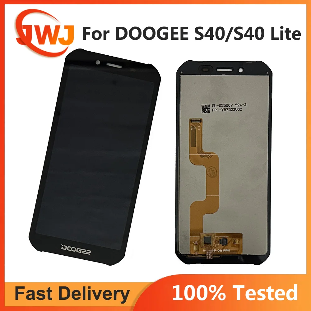 Wyświetlacz LCD z ekranem dotykowym i przednią szybką do DOOGEE S40 Lite, digitizera, wyświetlacz LCD z czujnikiem do DOOGEE S40 S40 Pro
