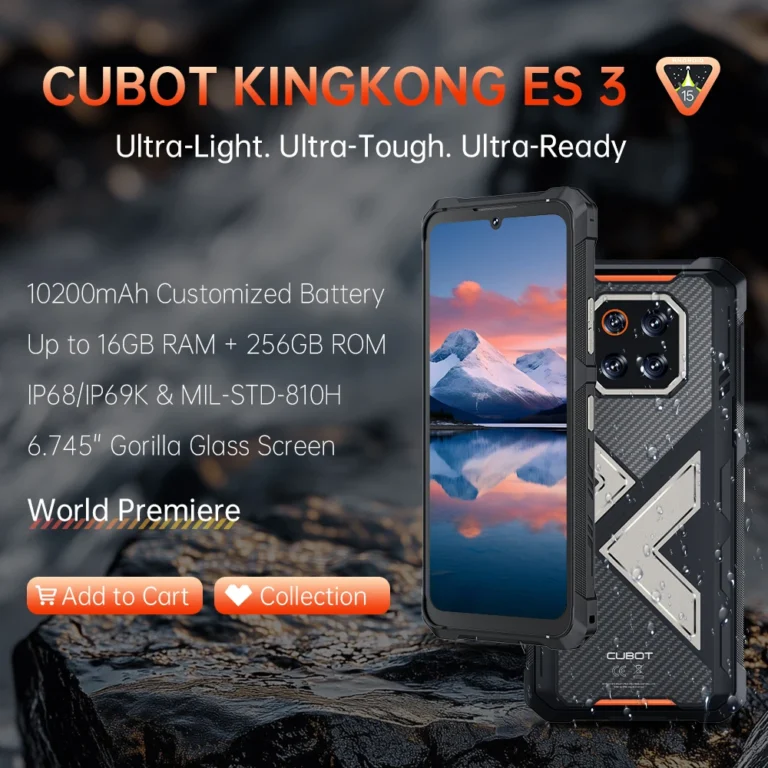 Wytrzymały smartfon Cubot Android 15 King Kong ES 3 - zdjęcie 1
