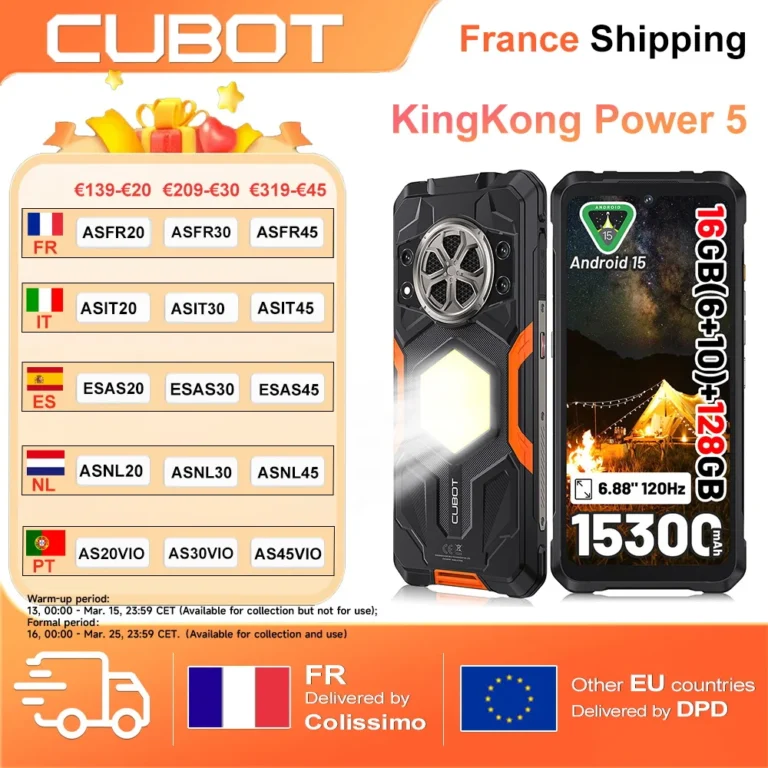 Wytrzymały smartfon CUBOT KingKong Power 5 G100 - zdjęcie 1