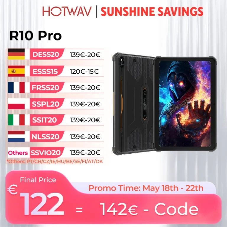 Wytrzymały tablet HOTWAV R10 Pro z Androidem 14, ekranem 10.1'' HD+, ka… - zdjęcie 1