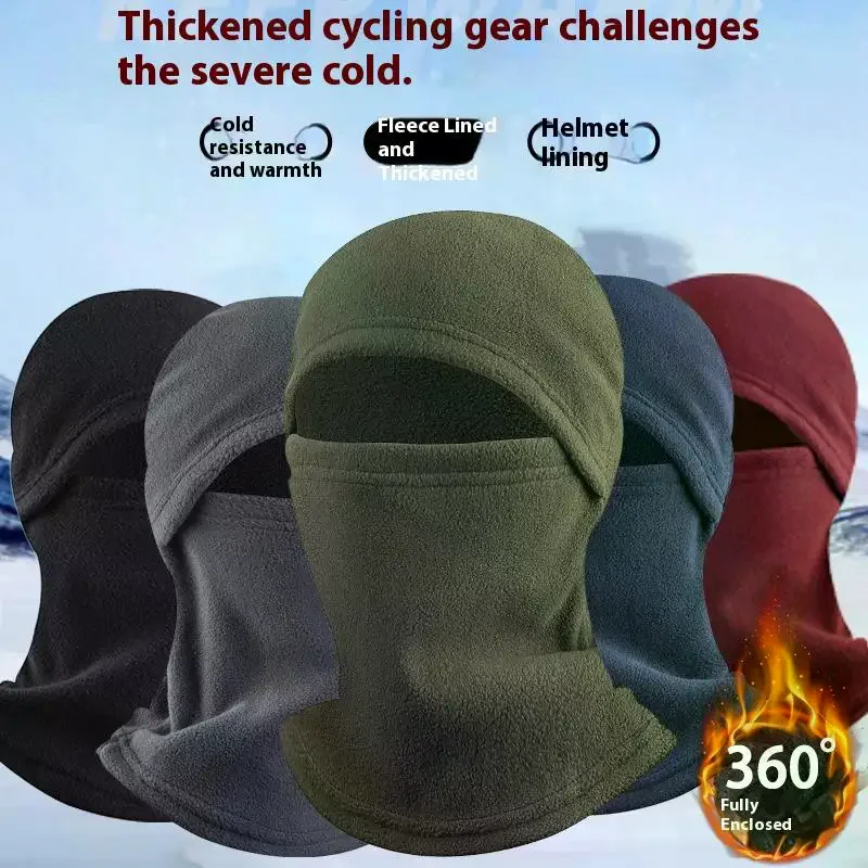 1 Para Zimowych Masek Rowerowych Termicznych Wiatroodpornych Kominiarek Narciarskich Męskich Damskich Ciepła Polarowa Maska na Twarz do Sportów Outdoorowych i Motocykla