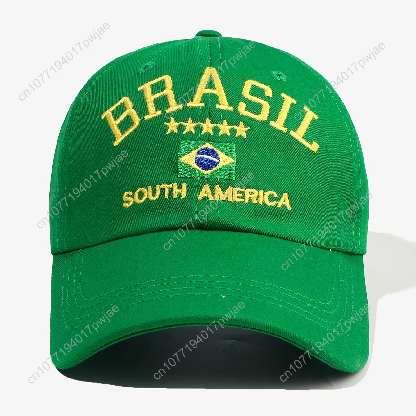 1 szt. Unisexowa czapka baseballowa z haftem BRASIL SOUTH AMERICA, idealna na wypoczynek na świeżym powietrzu i wakacje