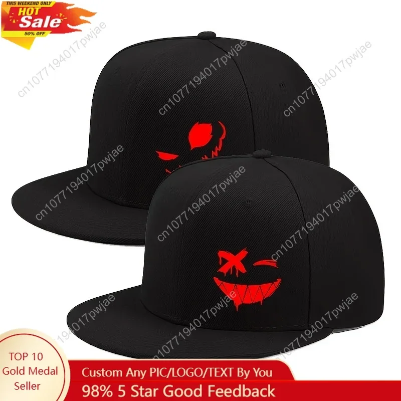 2 szt. neutralnych czapek bejsbolowych z płaskim daszkiem, codzienna czapka typu duckbill w stylu streetwear, wygodna, całoroczna, regulowana czapka do tańca ulicznego