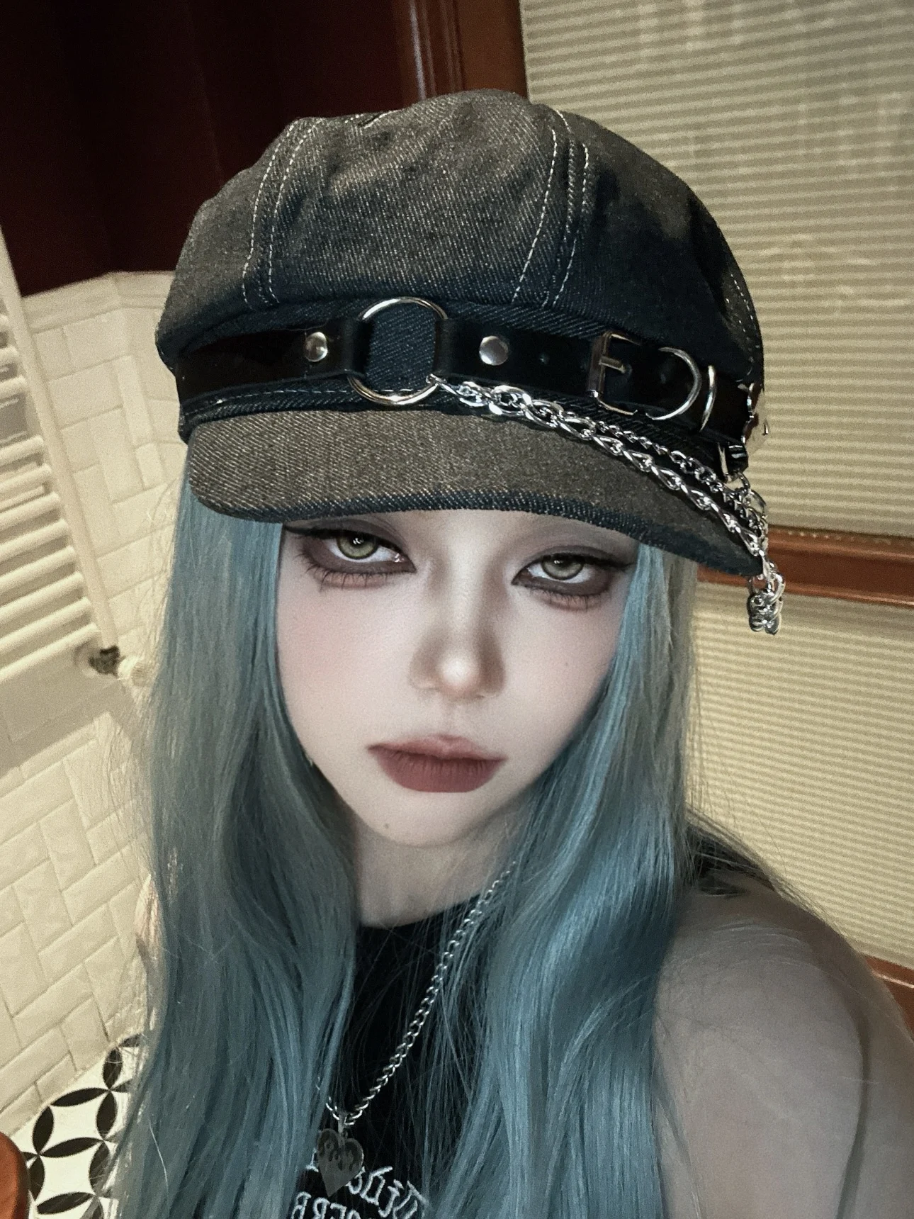 2025 moda hip hop dostosowane Harajuku Gothic Lolita Beret kapelusz Y2K Punk koronkowa kokarda dekoracyjna ręcznie robiona czapka przeciwsłoneczna dla dziewczynek