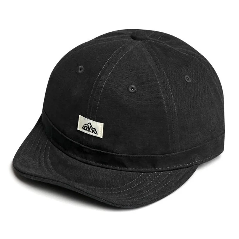 Amerykańska czapka typu duckbill z miękkim rondem w stylu vintage, męska czapka bejsbolówka z krótkim rondem w stylu roboczym, czapka codzienna w stylu streetwear