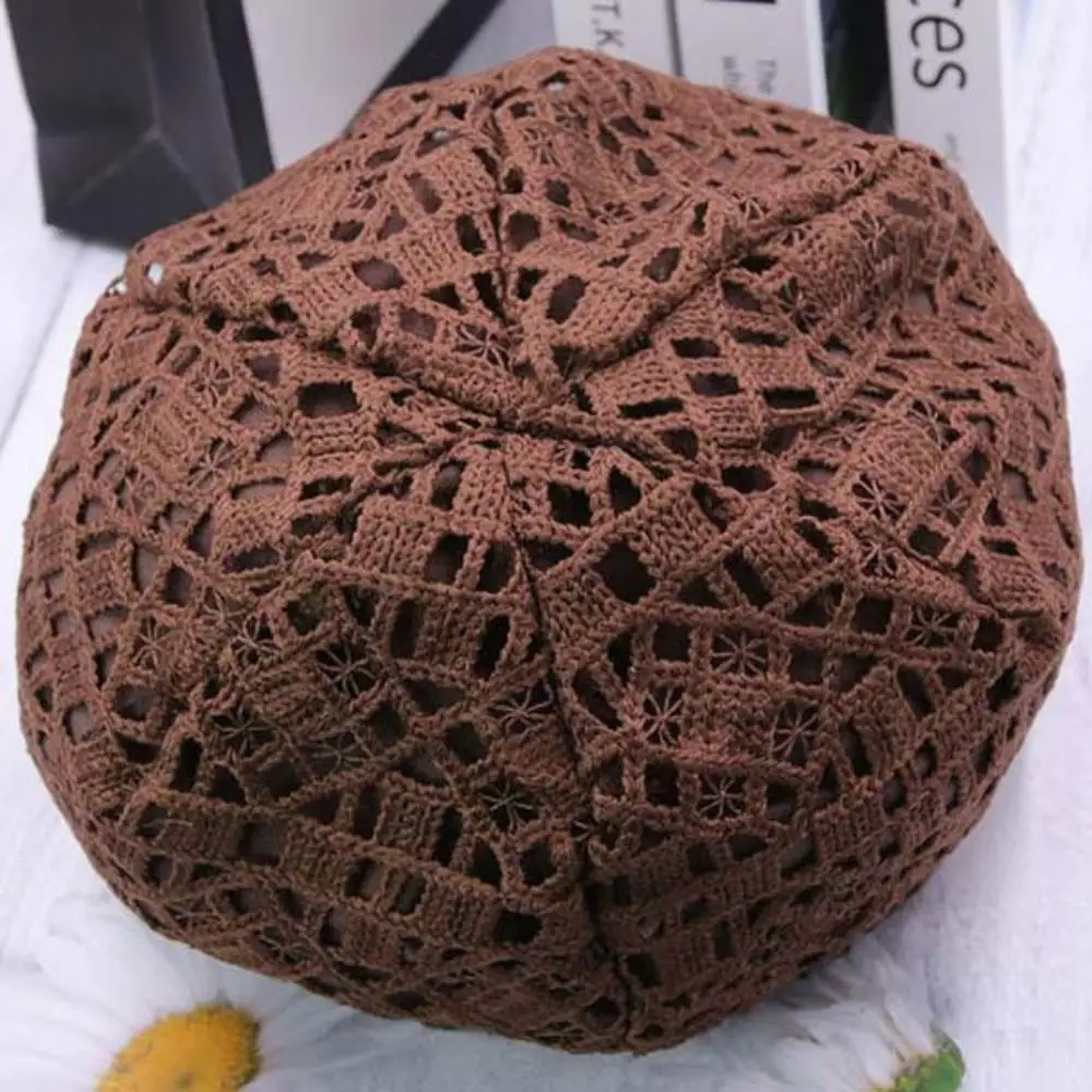 Ażurowa czapka beanie z kwiatowym haftem, oddychająca damska czapka baseballowa, chusta na głowę, czapki z daszkiem, turbany, czapki beanie, kapelusz na jesień i lato Ażurowa czapka beanie z kwiatowym haftem, oddychająca damska czapka baseballowa, chusta na głowę, czapki z daszkiem, turbany, czapki beanie, kapelusz na jesień i lato