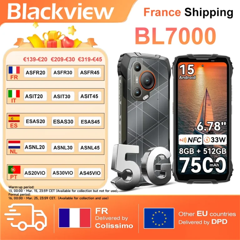 Blackview BL7000 AI Smartfon Odporny 5G (8+16) - zdjęcie 1