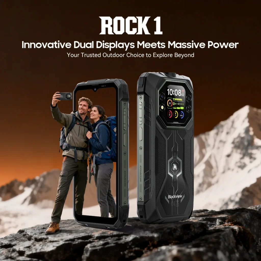 Blackview ROCK 1 – Pancerny Smartfon 15000 mAh z Drugim Ekranem