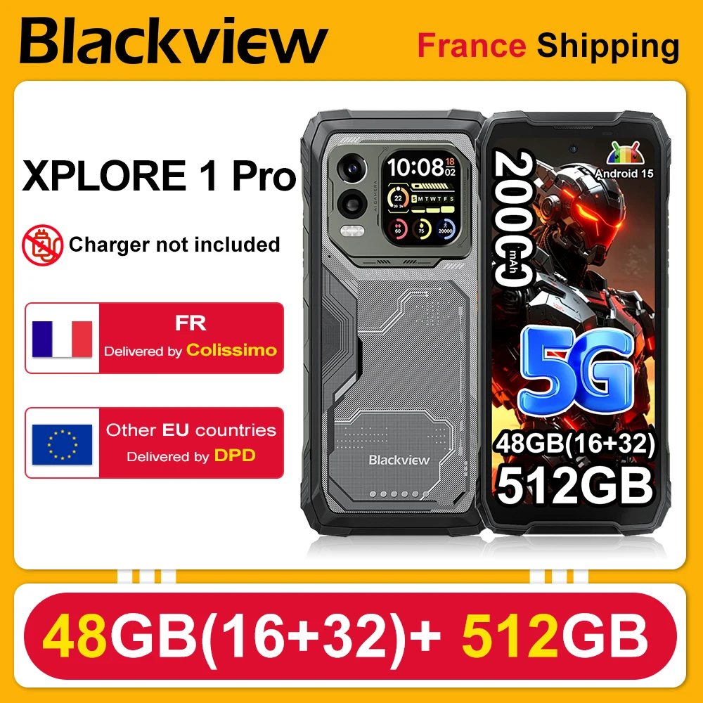 Blackview XPLORE 1 Pro Wytrzymały smartfon 48(16+32)GB+ 5G 6.78” IPS 2…