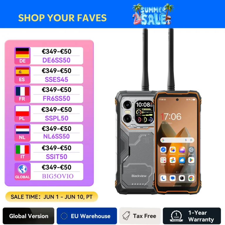 Blackview XPLORE 1 Walkie Talkie, wytrzymały smartfon z ekranem głównym… - zdjęcie 1