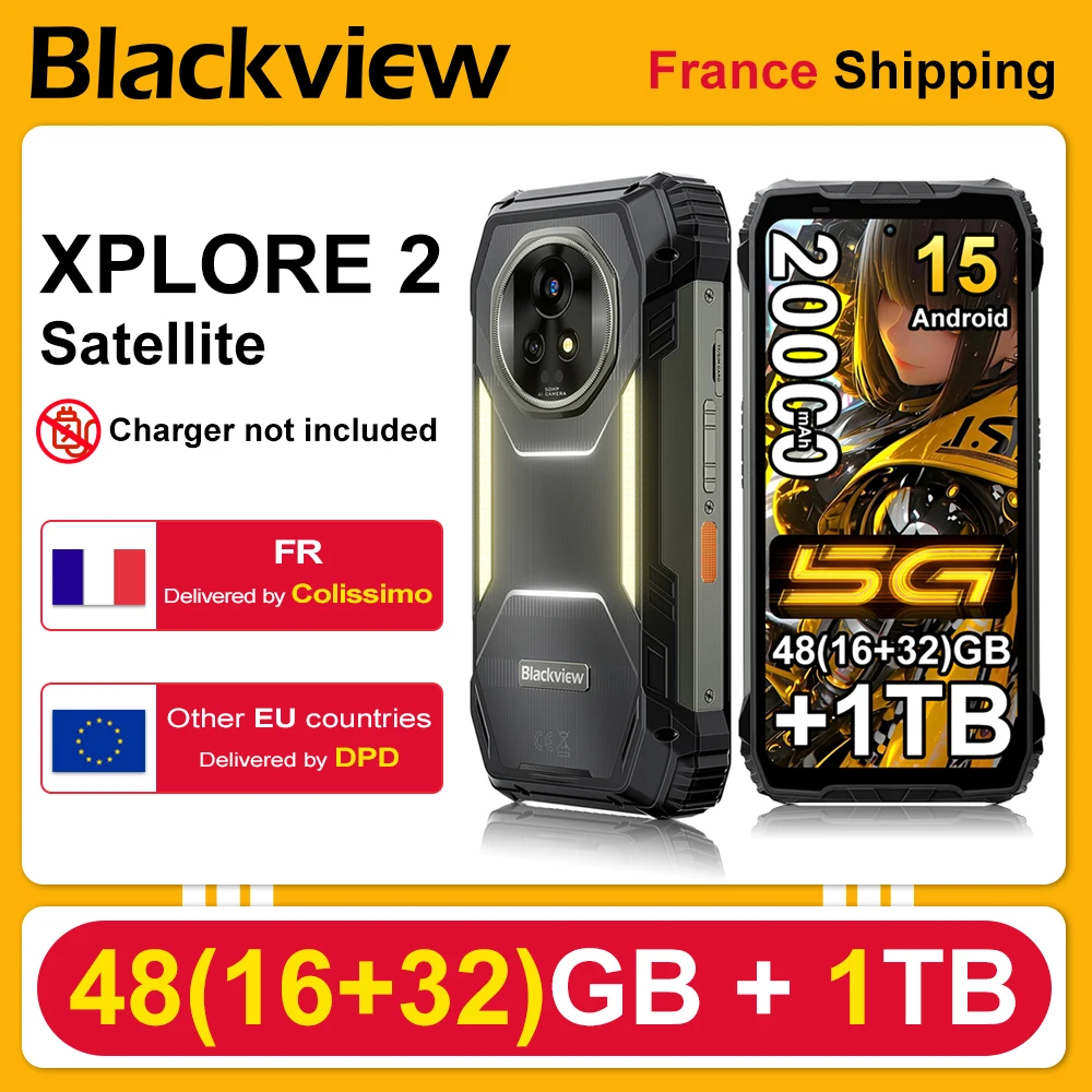 BLACKVIEW XPLORE 2 Satellite Wytrzymały Smartfon 48(16+32)GB