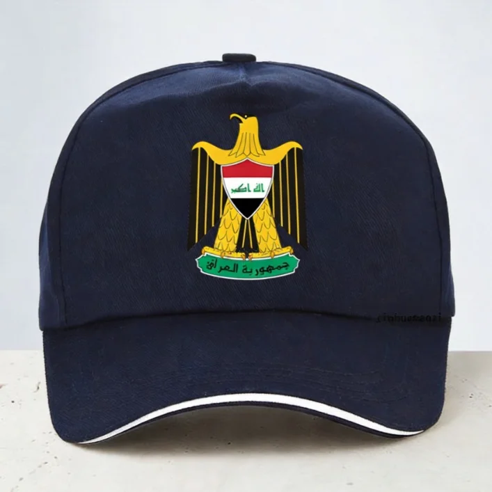 Czapka baseballowa Irak męska regulowana czapka przeciwsłoneczna z nadrukiem orła Irak, czapka sportowa męska damska
