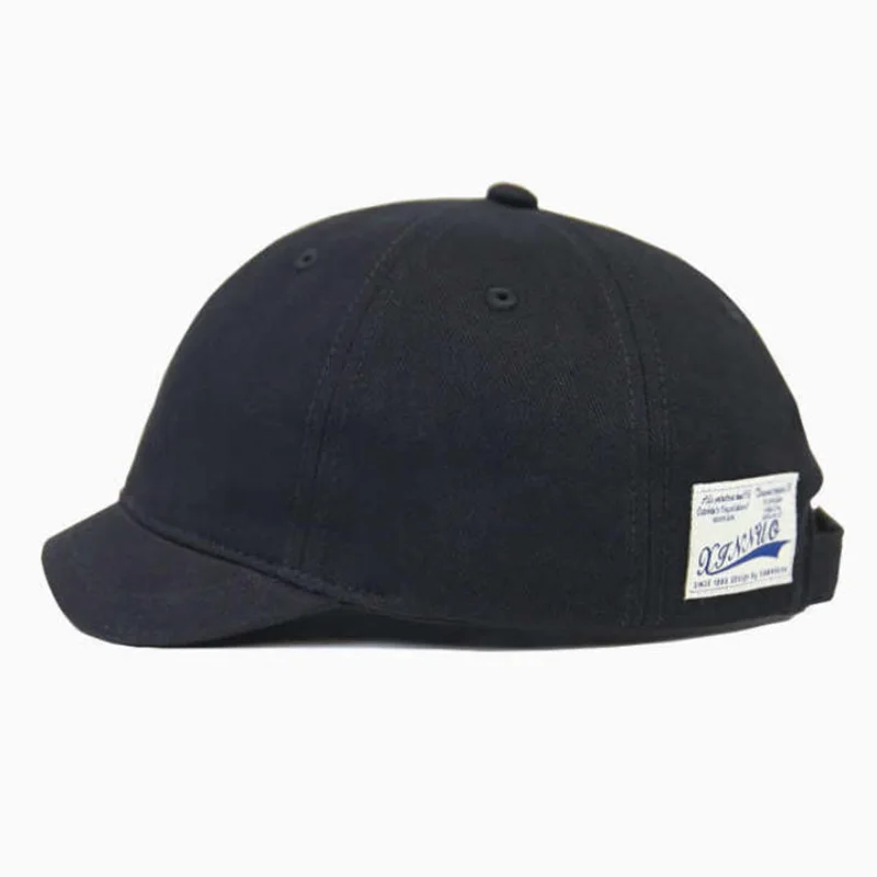 Czapka baseballowa w stylu retro japońskim z patchworkiem, z krótkim daszkiem, uniwersalna, miękka, sportowa czapka typu duckbill do modnego streetwearu