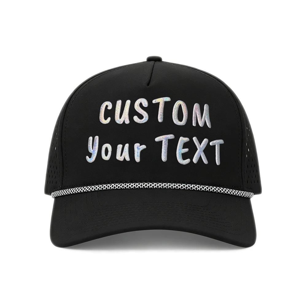 Czapka baseballowa z własnym logo, unisex, oddychająca, z siateczką, szybkoschnąca, męska czapka z nadrukiem puff, czapka przeciwsłoneczna męska z zakrzywionym daszkiem, z własnym logo