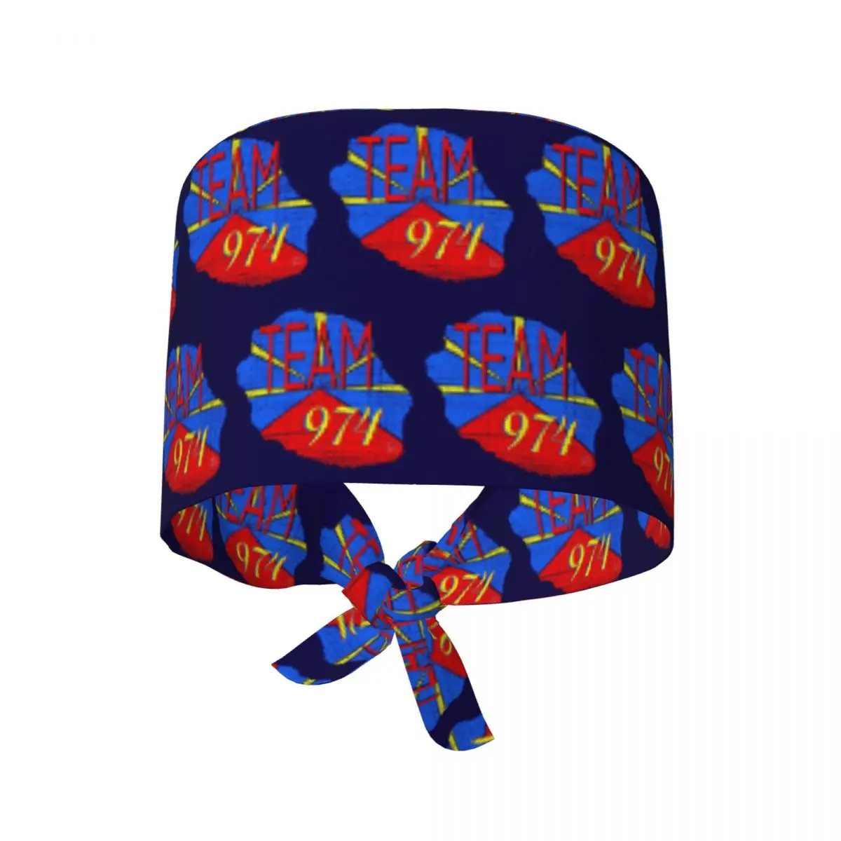 Czapka chirurgiczna z logo Wyspy Reunion 974, czapka robocza dla lekarzy, unisex, regulowana czapka pielęgniarska dla dentystów