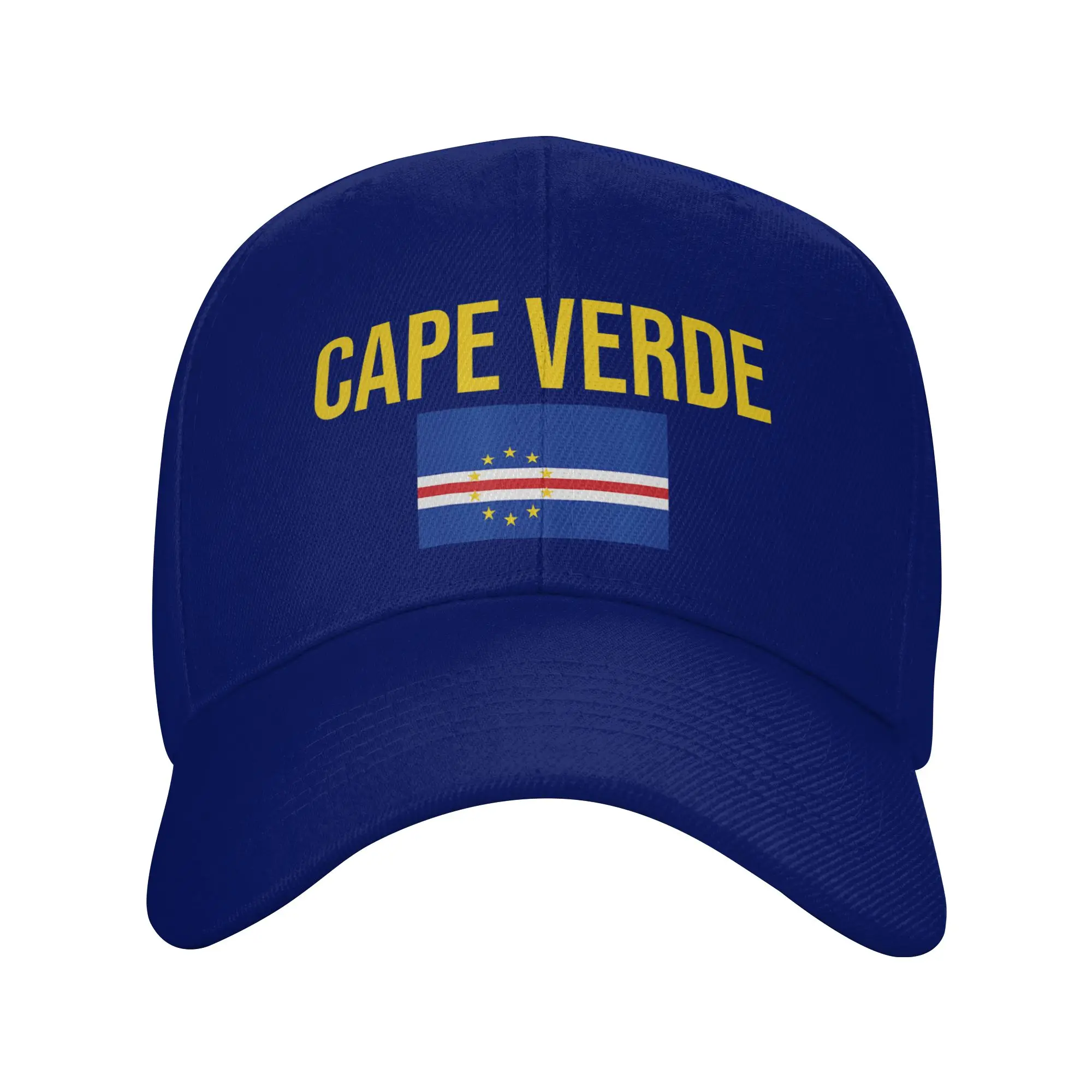 Czapka z daszkiem Cabo Verde Flaga Wysp Zielonych, modna czapka typu trucker damska męska, daszek przeciwsłoneczny, personalizowana DIY, czapka sportowa na zewnątrz, czapka snapback, prezent