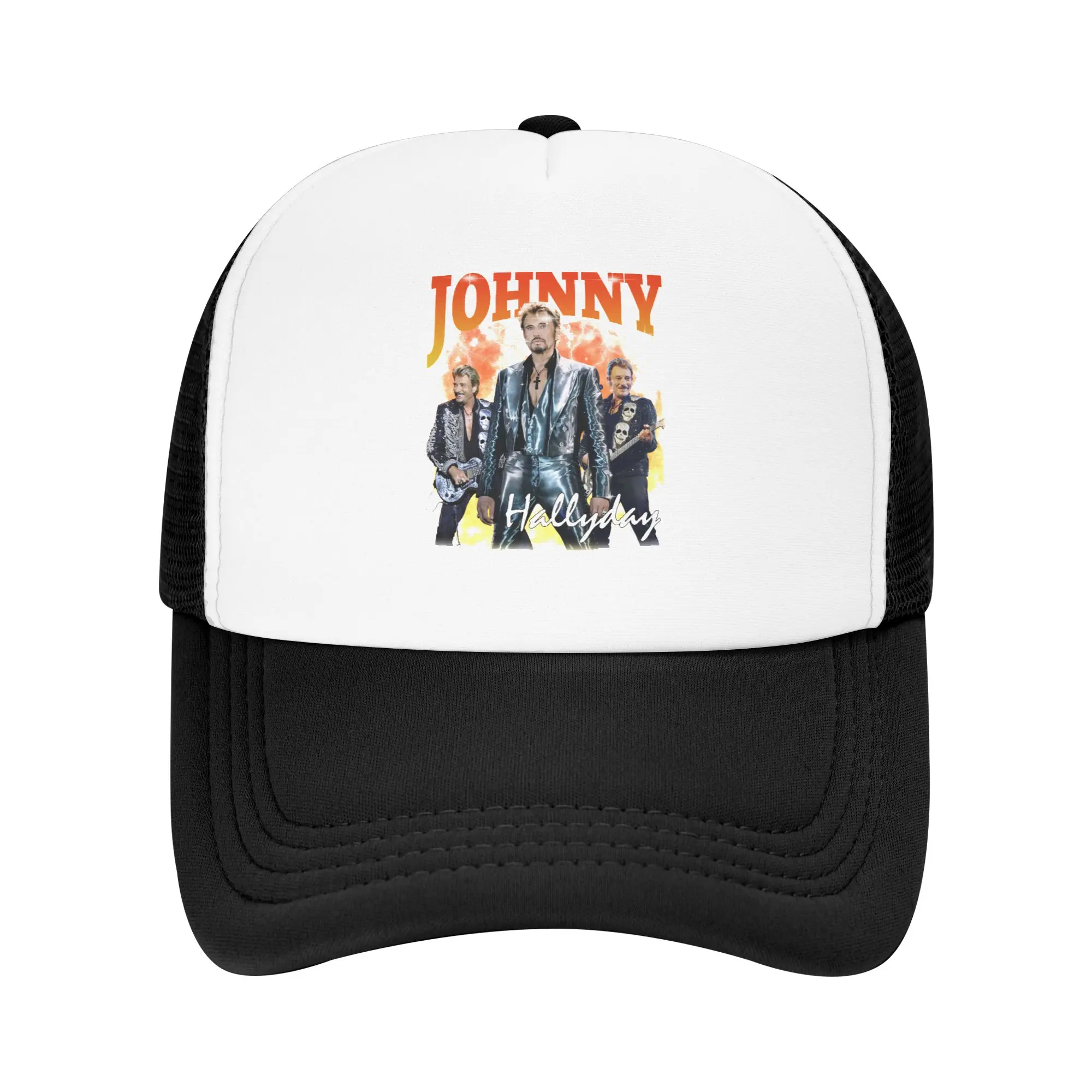 Czapka z daszkiem Johnny Hallyday Męska Damska Personalizowana Oddychająca Francuski Piosenkarz Rockowy Czapka typu Trucker Streetwear Snapback Dad Hats