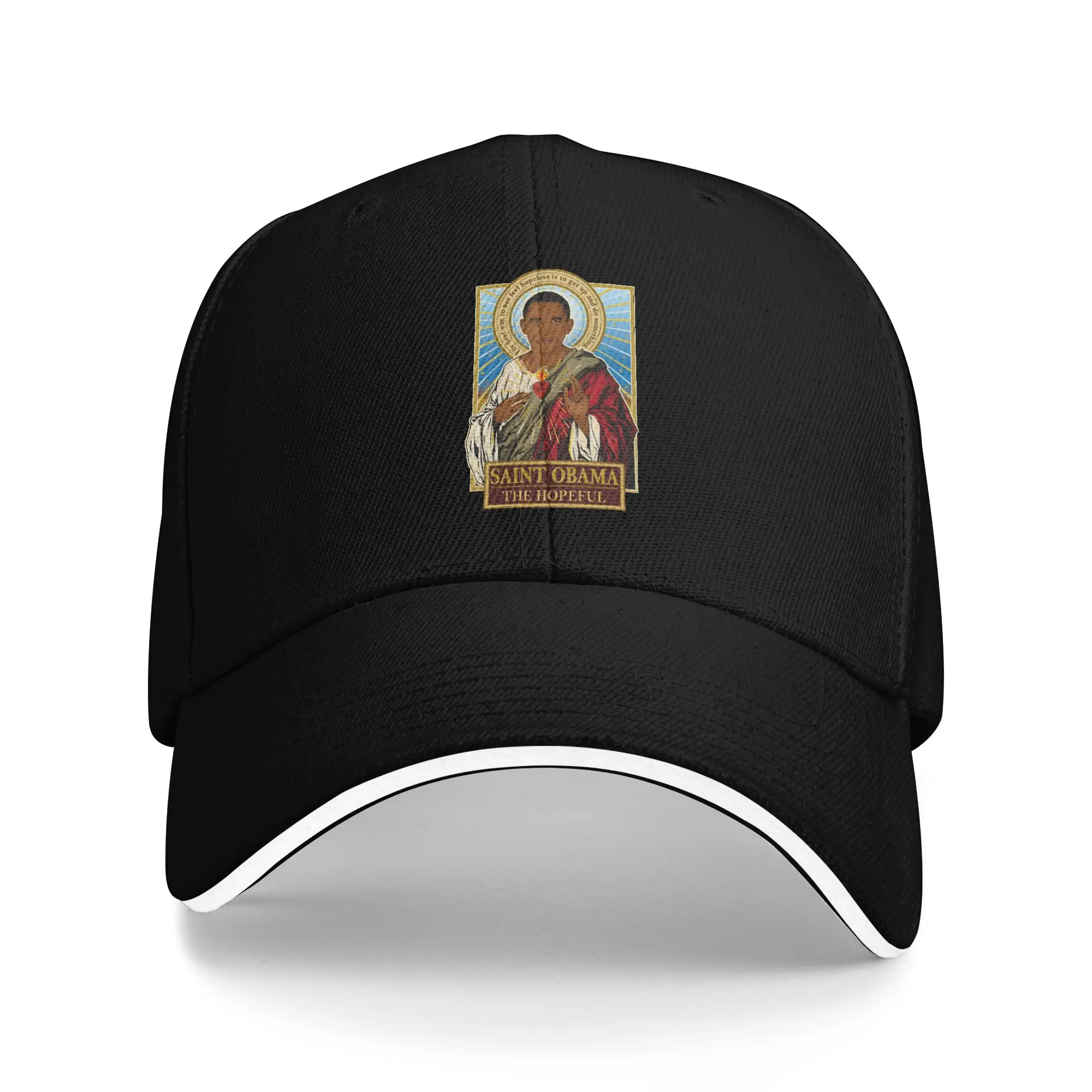 Czapka z daszkiem Sun Baseball Cap Saint Obama Design Trucker Hat Oddychająca y2k Urocza Czapka Snapback do Sportów Outdoorowych