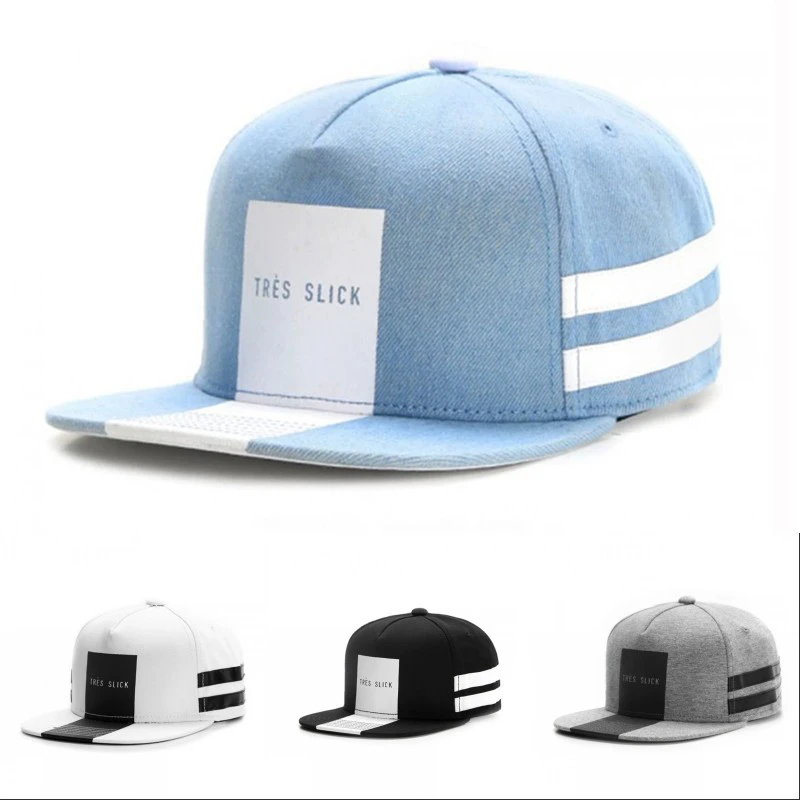 Czapka z daszkiem w paski, płaski brzeg, modna, wysokiej jakości, unisex, bejsbolówka, styl uliczny hip-hop, czapka przeciwsłoneczna do rekreacji na świeżym powietrzu