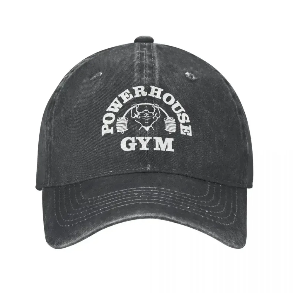 Czapki baseballowe 2025 Classic Denim Powerhouse Gym dla mężczyzn i kobiet, regulowane, letnie, zabawne, chroniące przed słońcem