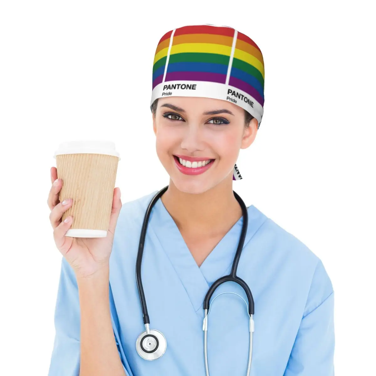 Czepek medyczny Pantone Prid, czapka chirurgiczna, unisex, regulowana, dla pielęgniarek i dentystów