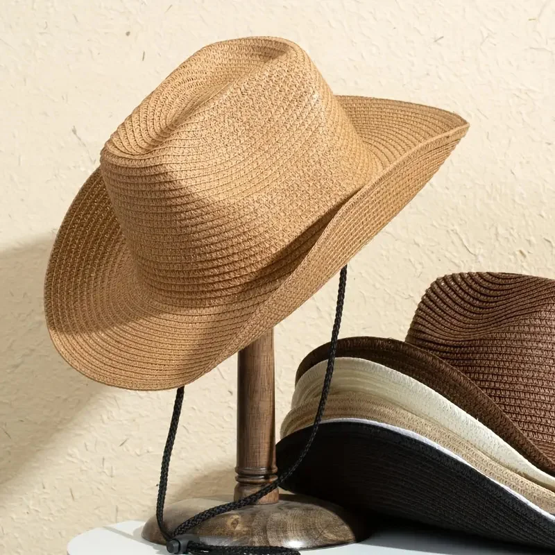 Duży Rozmiar 56-60cm Nowy Naturalny Kapelusz Panama ze Słomy Letnia Moda Męska Damska Szerokie Rondo Ochrona Przed Promieniowaniem UV Fedora Bohemia Kapelusz Przeciwsłoneczny