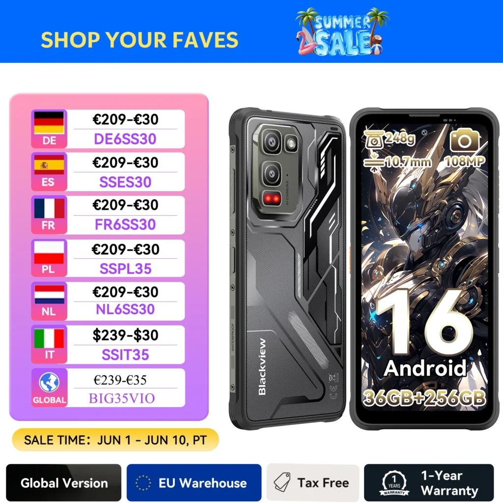 Pancerny Smartfon Blackview Fort 5 z 6,78-calowym…