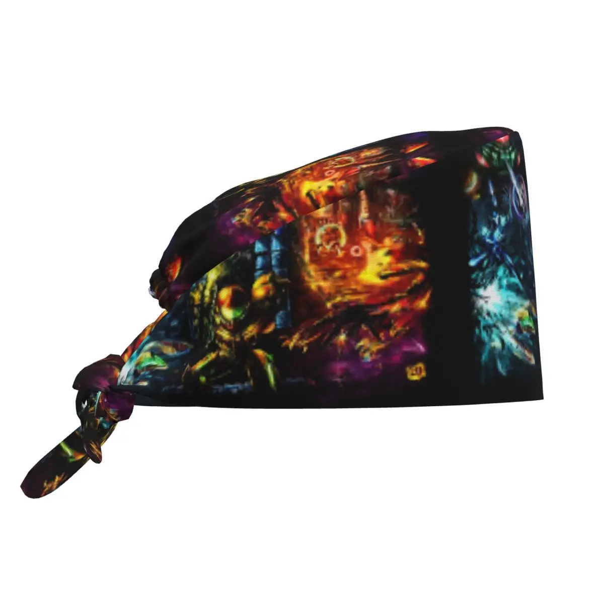 Harmony Of A Hunter 25 Years Of Metroid Czepek Medyczny Czapka Chirurgiczna Unisex Regulowana Czapka Pielęgniarska dla Dentysty