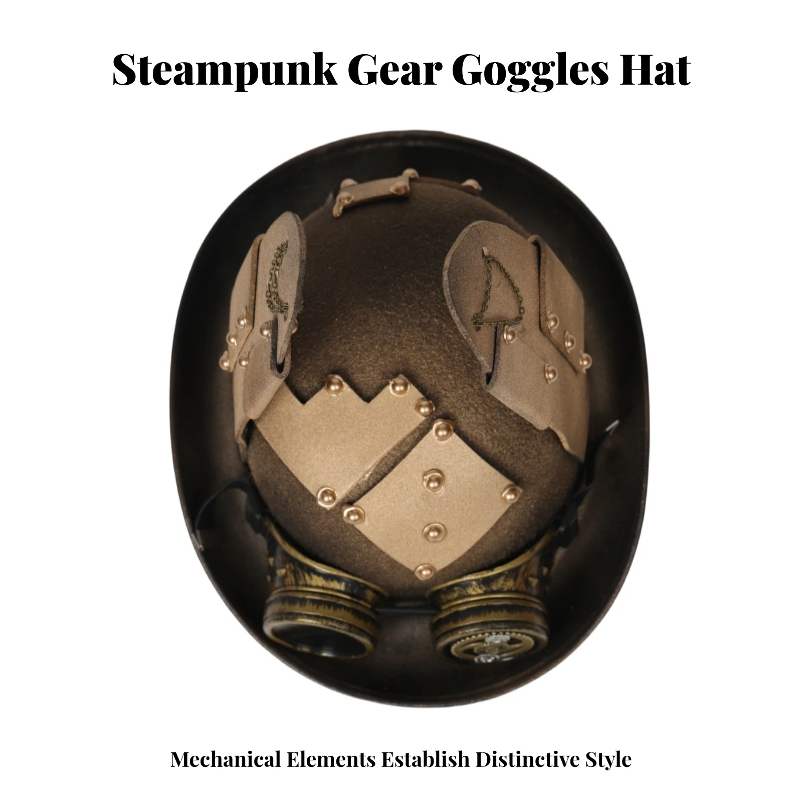 Kapelusz Steampunk, Kapelusz do Kostiumu Steampunk, Trwały, Ręcznie Robiony Kapelusz z Szerokim Rondem dla Dorosłych Kapelusz Steampunk, Kapelusz do Kostiumu Steampunk, Trwały, Ręcznie Robiony Kapelusz z Szerokim Rondem dla Dorosłych