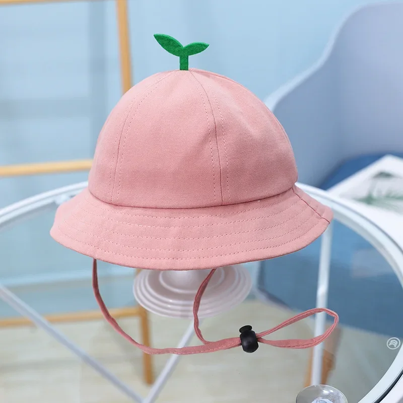 Kapelusz typu bucket hat na wiosnę i lato, z motywem kreskówkowym, jednolity kolor, kapelusz rybacki, kapelusz podróżny na zewnątrz, czapka przeciwsłoneczna dla chłopców i dziewcząt, rozmiar 54