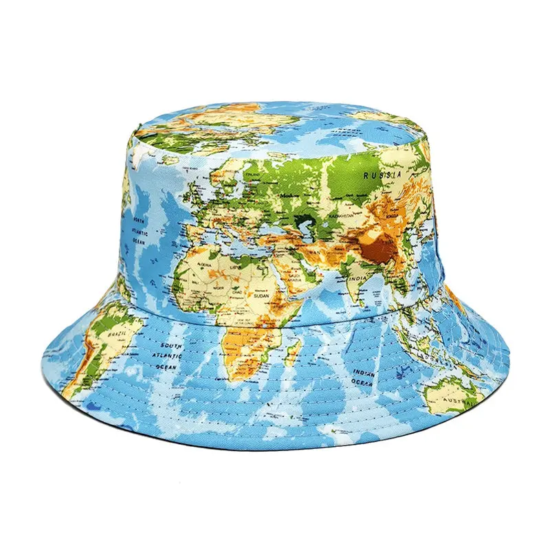 Kapelusz typu bucket hat z poliestru z nadrukiem na każdą porę roku 2025, kapelusz wędkarski, kapelusz podróżny na zewnątrz, czapka przeciwsłoneczna dla mężczyzn i kobiet 236