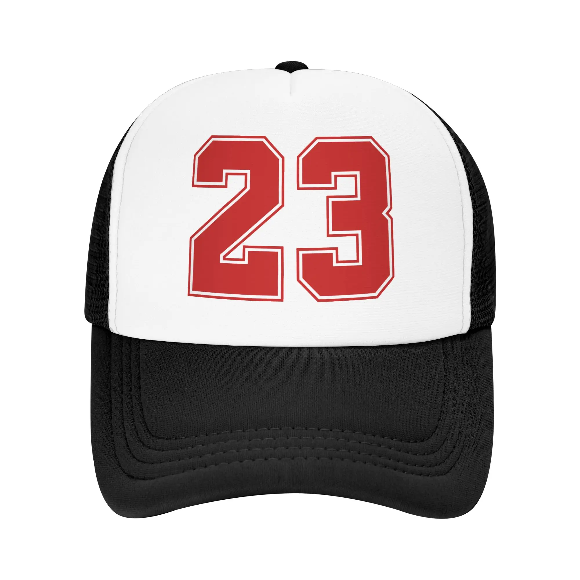 Klasyczna czapka baseballowa z numerem 23 dla mężczyzn i kobiet, regulowana czapka typu trucker, czapka z daszkiem typu snapback, czapka typu dad hat