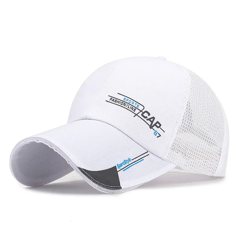 Męska Czapka Bejsbolówka Letnia Siatkowa Czapka Przeciwsłoneczna Kapelusze dla Mężczyzn Outdoor Ochrona Przeciwsłoneczna Wędkarska Czapka Tata Czapka typu Trucker Casquette Homme Bone Masculino