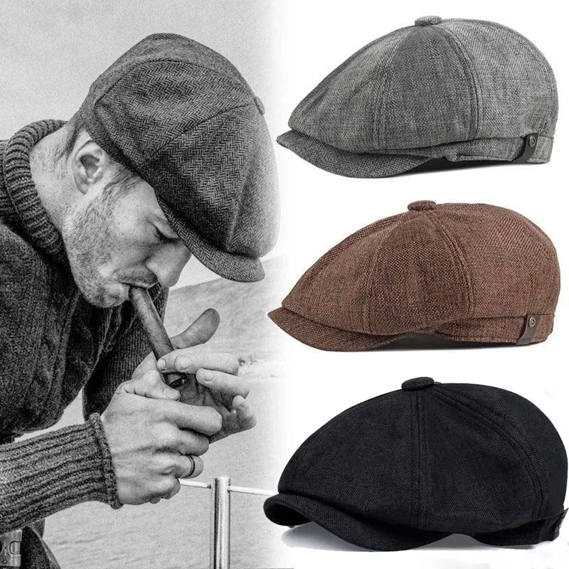 Męska czapka Peaky Blinders na co dzień, wiosenno-jesienna, retro beret, czapki w stylu wild casual, unisex, dzika czapka ośmiokątna, czapka gazeciarza dla dziewczyn, czapka angielska