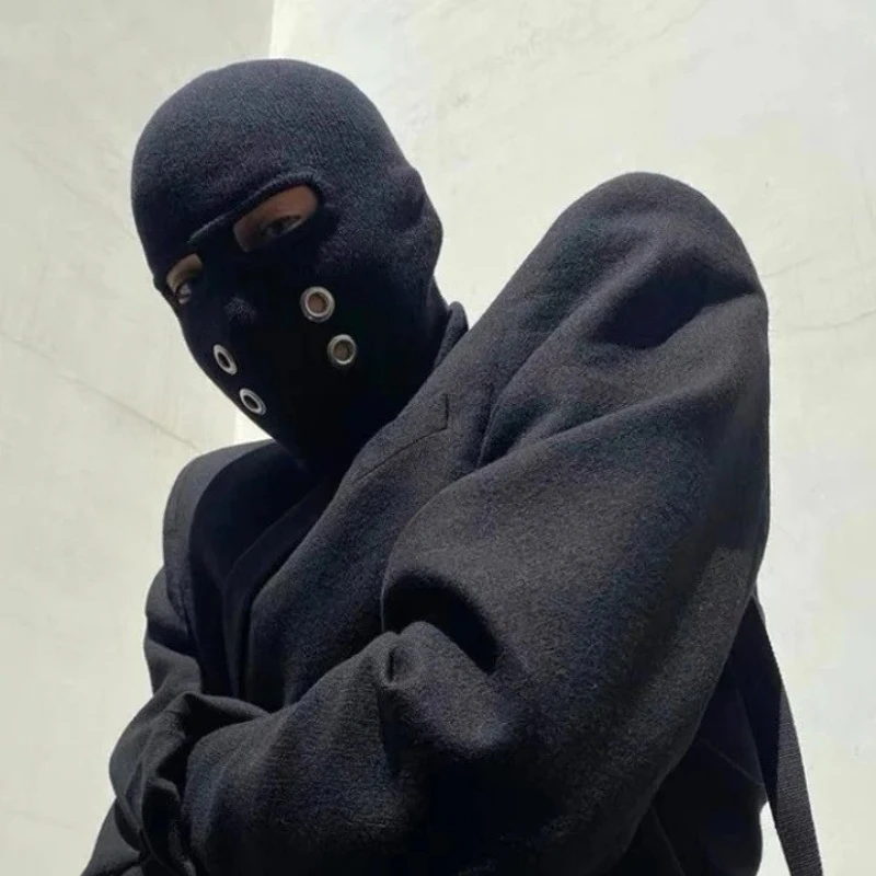Nowa amerykańska opaska na głowę w stylu streetwear, do użytku na zewnątrz, do jazdy na rowerze, z podwójnym sterowaniem, oddychająca i oszczędzająca energię maska na twarz, modna