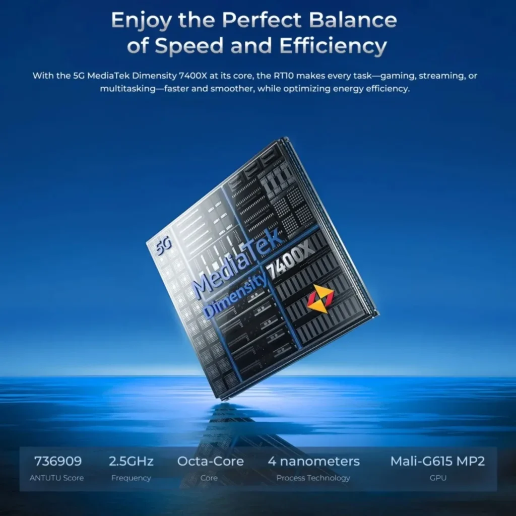 OUKITEL RT10 MTK 7400X CPU 5G Wytrzymały Tablet 11 cali FHD+IPS 25000mAh – Android