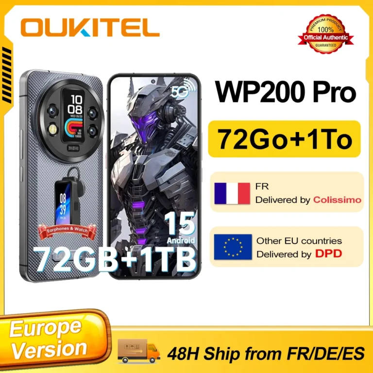 OUKITEL WP200 Pro 72(24+48)GB+1TB Wytrzymały smartfon 5G 6.7'' 120Hz 108MP+32MP - zdjęcie 1