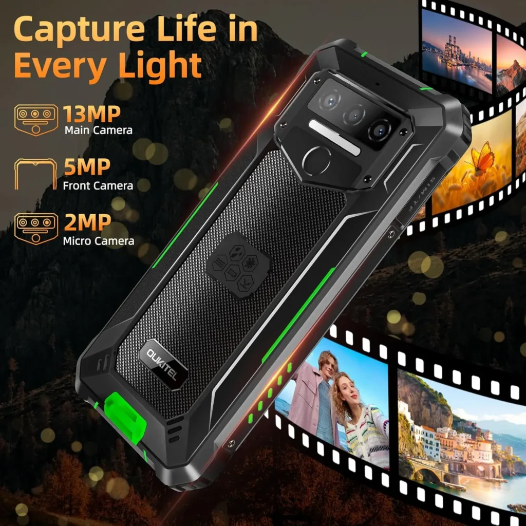 OUKITEL WP23 Plus Wytrzymały Telefon Odblokowany, Bateria 2026-10600mAh, 128GB/TF