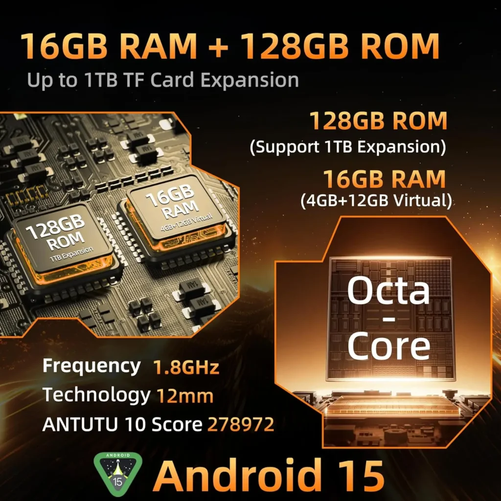 OUKITEL WP23 Plus Wytrzymały Telefon Odblokowany, Bateria 2026-10600mAh, 128GB/TF