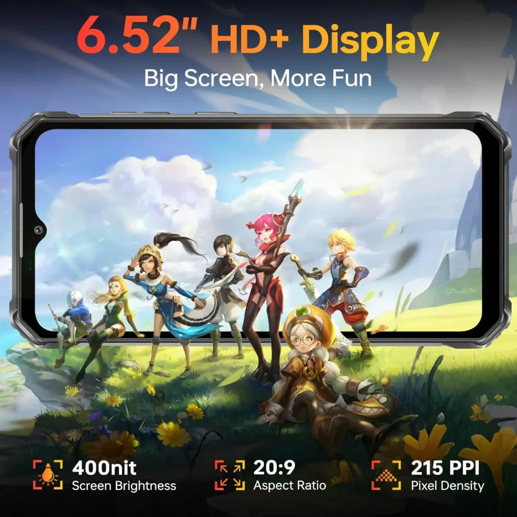 OUKITEL WP23S Wytrzymały Telefon Odblokowany, Bateria 2026-10600mAh, 64GB/TF 1TB