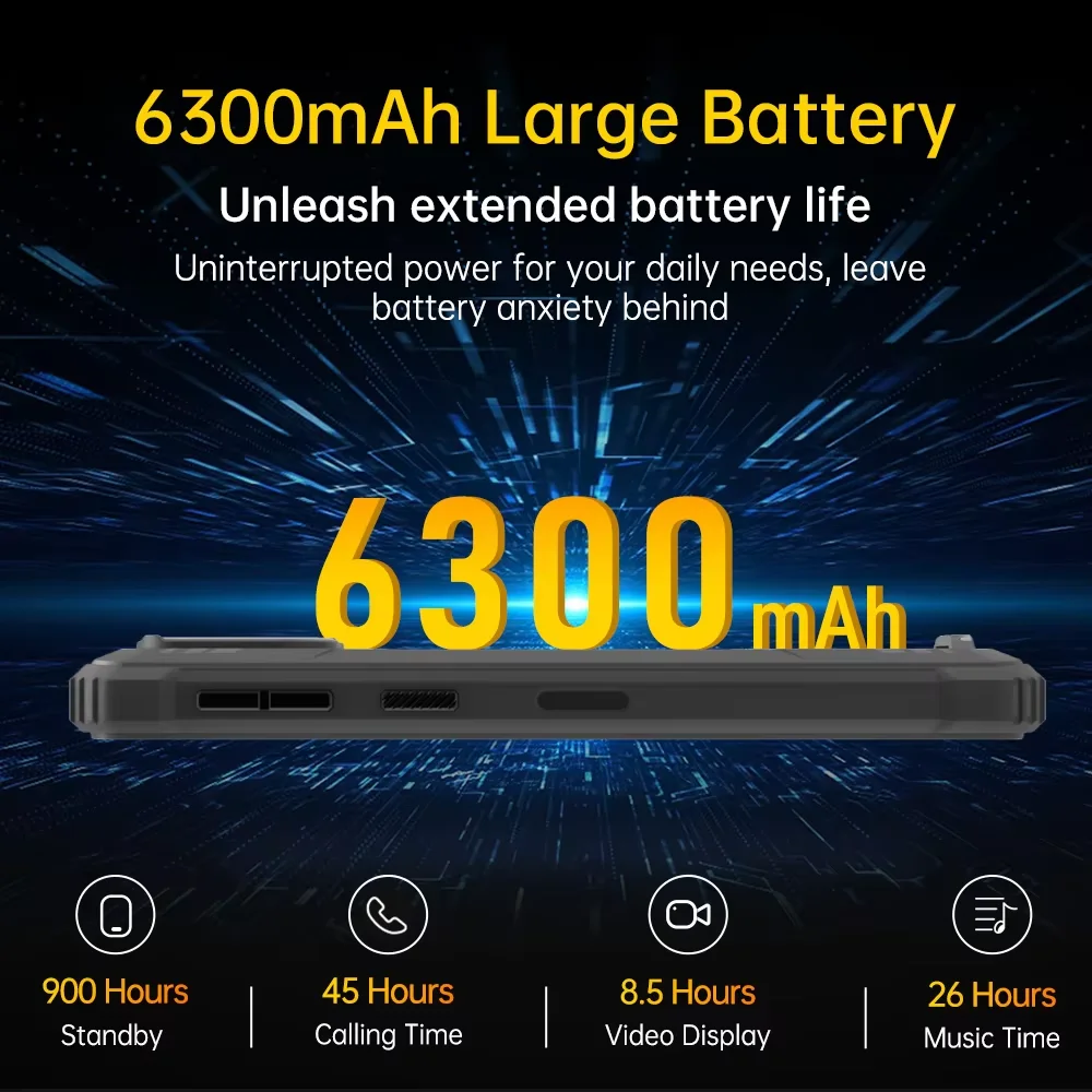 OUKITEL WP32 4GB+128GB 6.0\ – Android 13, 6300mAh, 20MP
