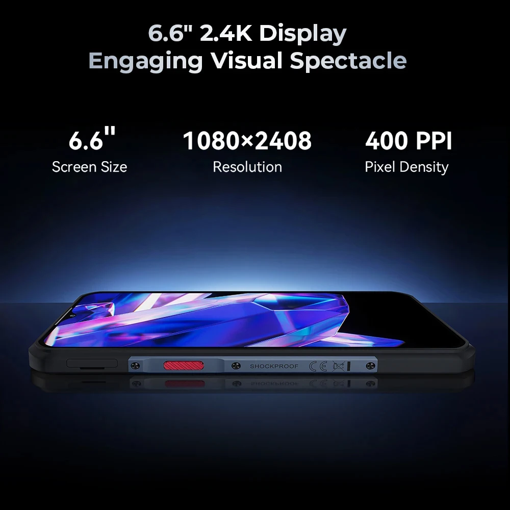 Oukitel WP35 5G wytrzymały smartfon Android 14 6.6 Cal 2.4K 24GB + 256GB telefony