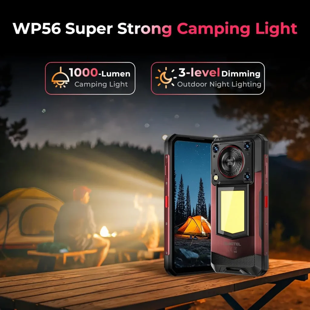 OUKITEL WP56 5G Wytrzymały Smartfon Odblokowany – 36GB+512GB/2TB Android 15, 16000mAh