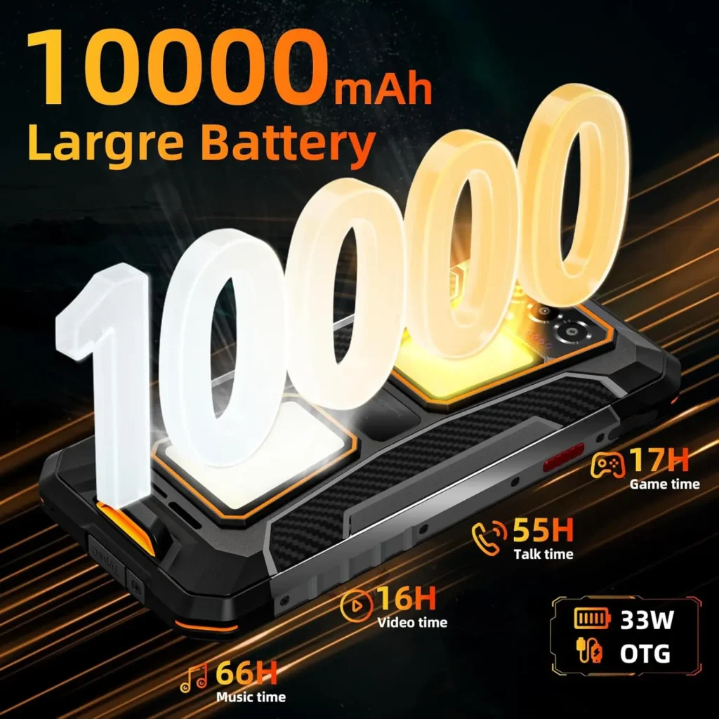 OUKITEL WP58 PRO 5G Wytrzymały Telefon Odblokowany – Smartfon z Wyświetlaczem 6.7