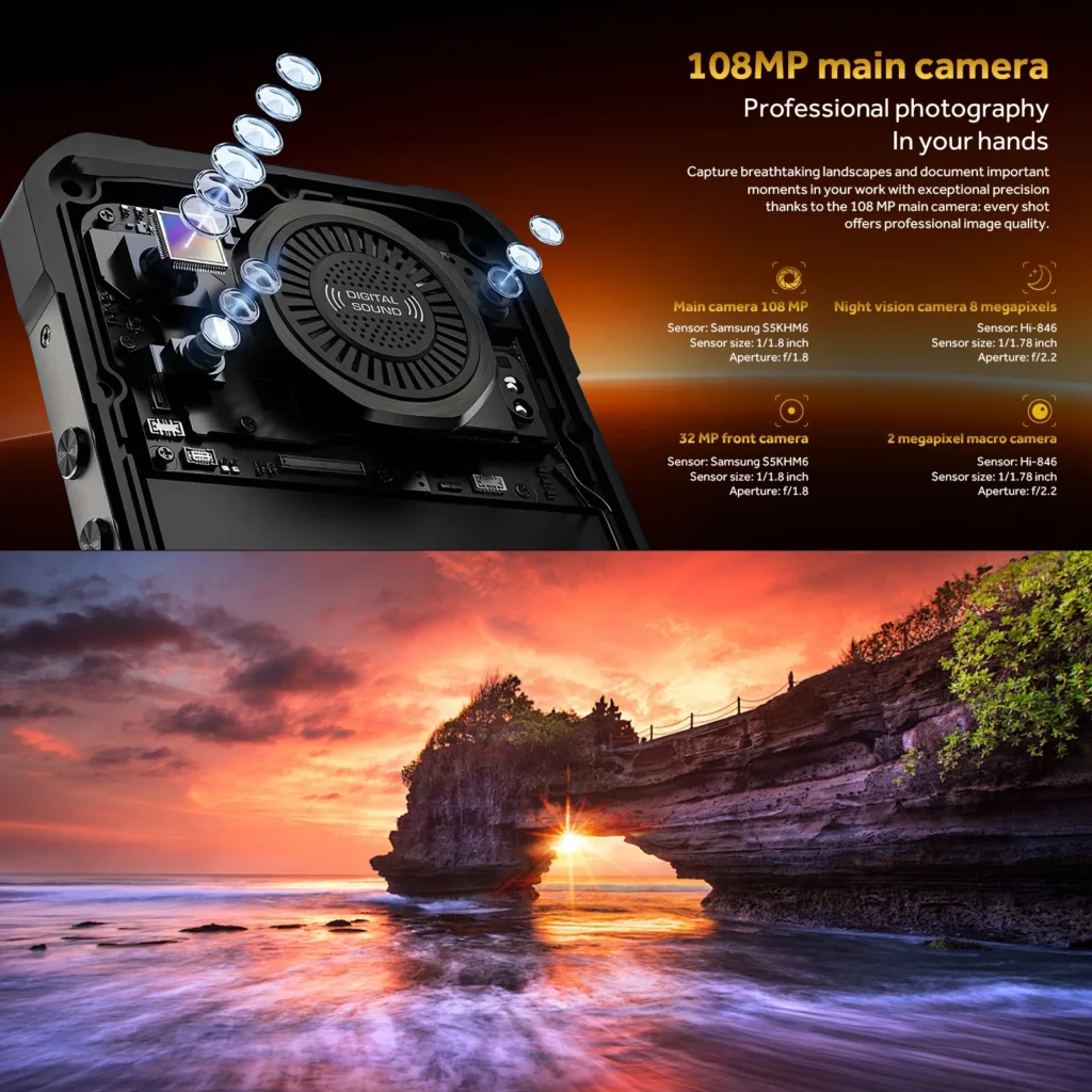 OUKITEL WP61 5G Wytrzymały telefon z systemem Android 16, odblokowany – 20000mAh