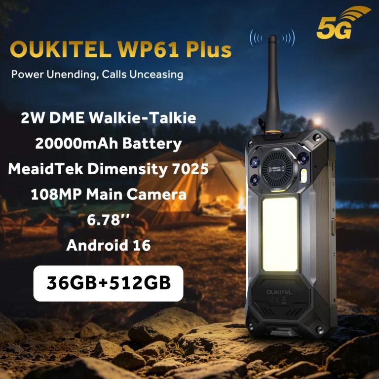 OUKITEL WP61PLUS 5G Android 16 z systemem Android 16, odblokowany, wyświetlacz - zdjęcie 1