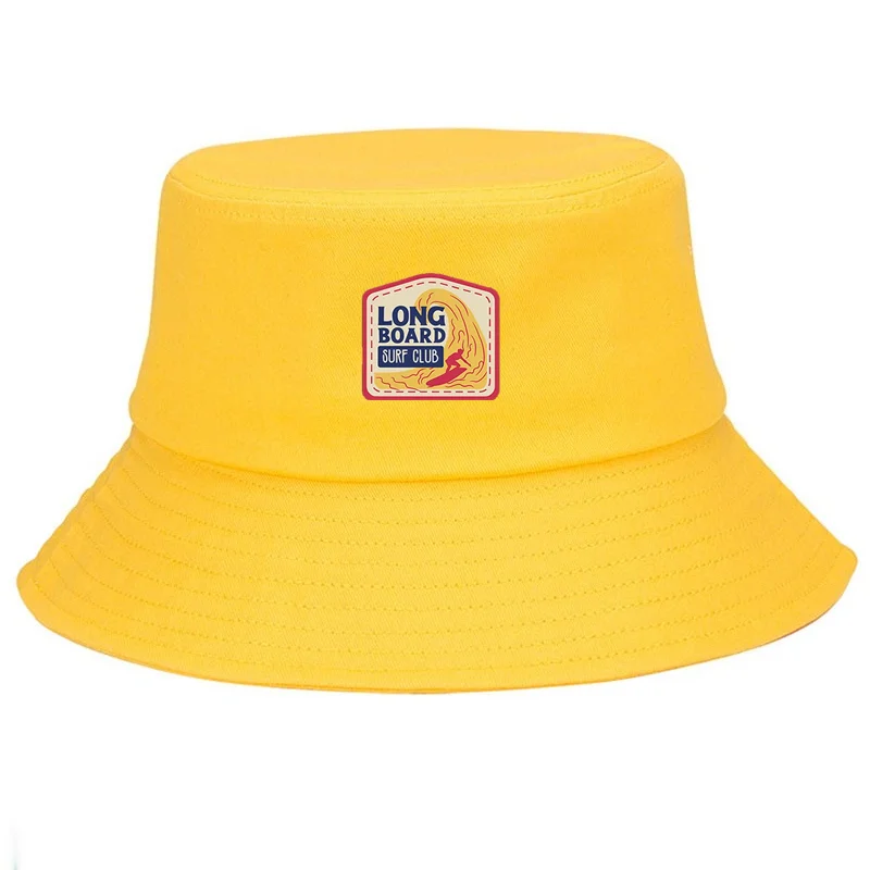 Personalizowany bawełniany kapelusz typu bucket dla mężczyzn i kobiet, styl surfingowy, ochrona przed słońcem, szerokie rondo, kapelusz plażowy, oddychająca czapka, moda sportowa na świeżym powietrzu