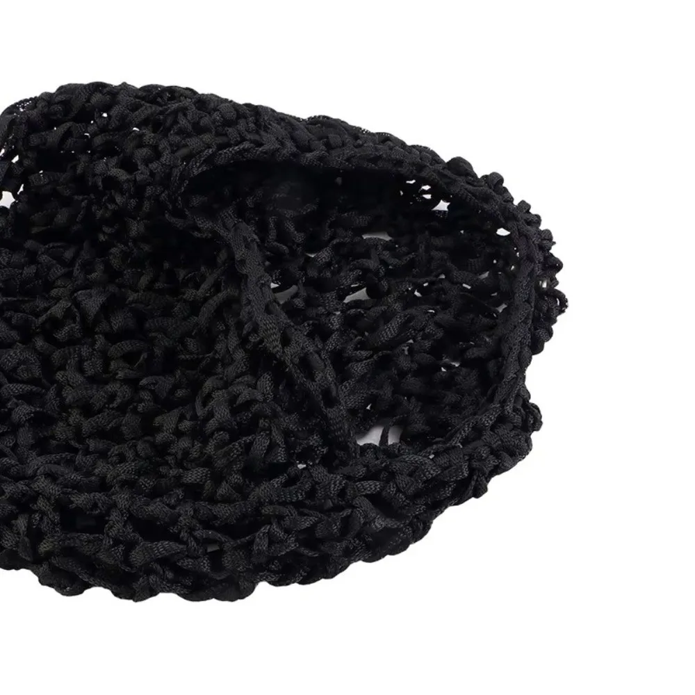 Prosta, oddychająca siatka na włosy, czapka szydełkowa, ażurowa czapka z siatki, turban, wygodna czapka chemo, czapki do spania